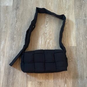 Black Quilted Crossbody Bag